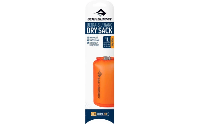 Sea To Summit Ultra-Sil Nano Dry Sack Trockensack, 1L, Orange 1 Sea To Summit Ultra-Sil Nano Dry Sack Trockensack, 1L, Orange