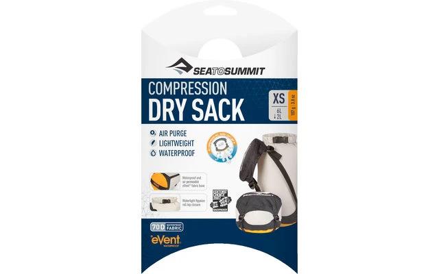Sea To Summit EVent Dry Compression Sack Trockensack XS 6 Liter 1 Sea To Summit EVent Dry Compression Sack Trockensack XS 6 Liter