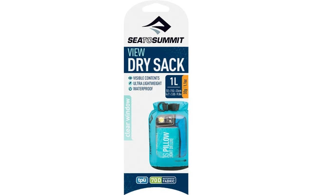 Sea To Summit View Dry Sack Trockensack 1 Liter Blau 2 Sea To Summit View Dry Sack Trockensack 1 Liter Blau – Bild 2