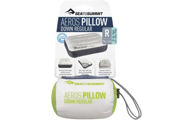 Sea To Summit Aeros Down Pillow Regular Daunenkissen Grün 4 Sea To Summit Aeros Down Pillow Regular Daunenkissen Grün – Bild 4